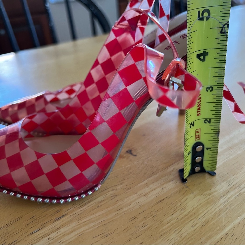Gianni Bini Renatay Clear Checkered Heels - Picture 6 of 8